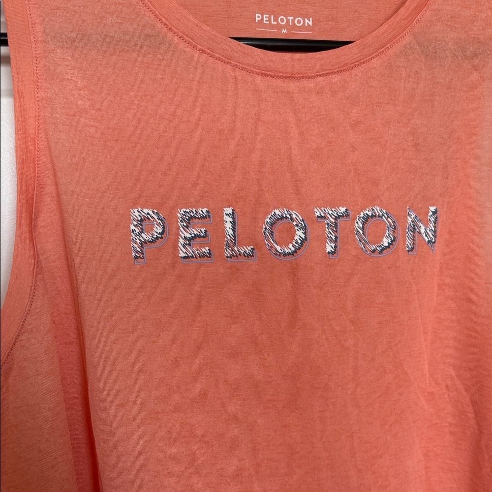 Peloton Women's Coral Muscle Tee - Picture 3 of 8